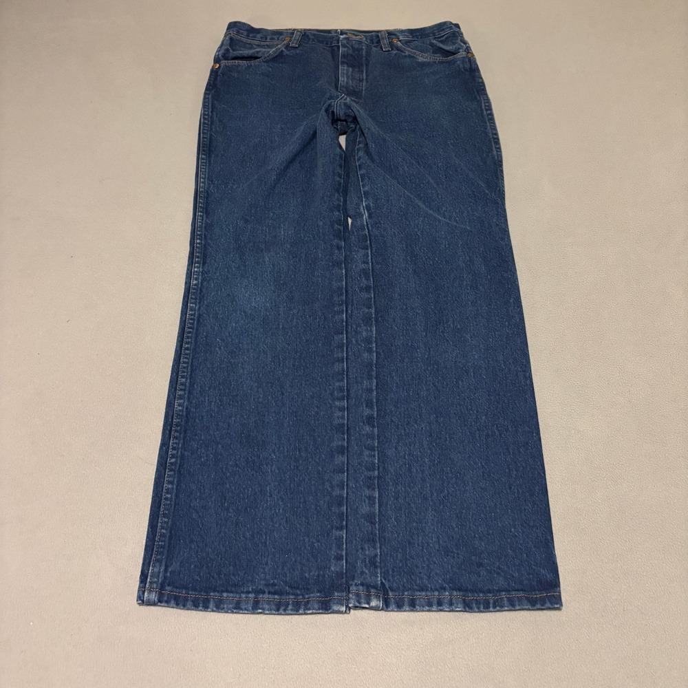 Wrangler Cowboy Cut Mens Slim Fit Jeans 33x30 Blue Denim Western High Rise